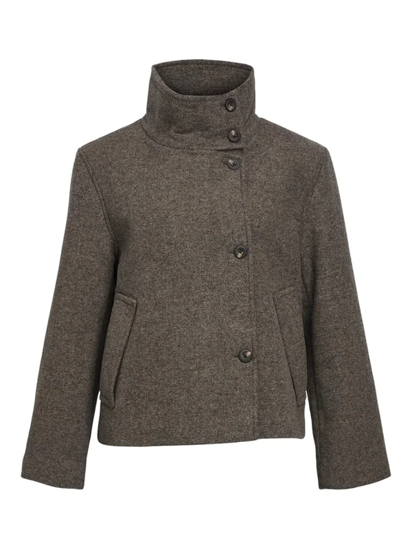 Object Women's Objriki Re Short Jacket Noos, Morel, 16