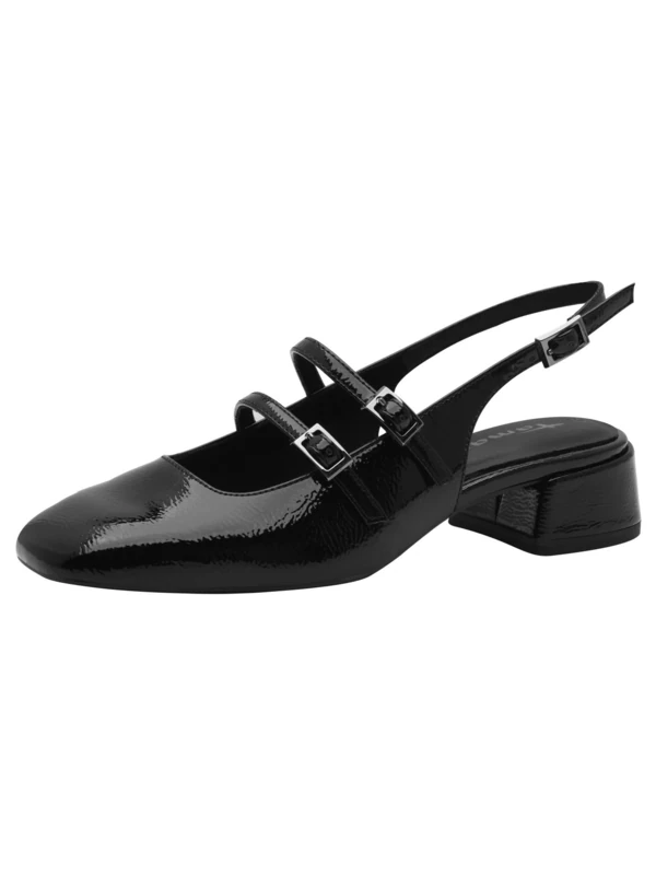 Tamaris Women's 1-29510-44 Sling, Black (Black Patent), 7.5 UK