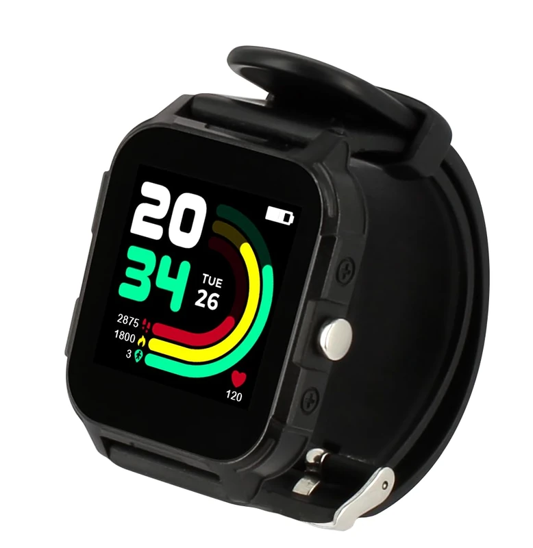 KURIO - Black smart watch - smart watch for children and teenagers - recommended by Gulli - from 6 years old
