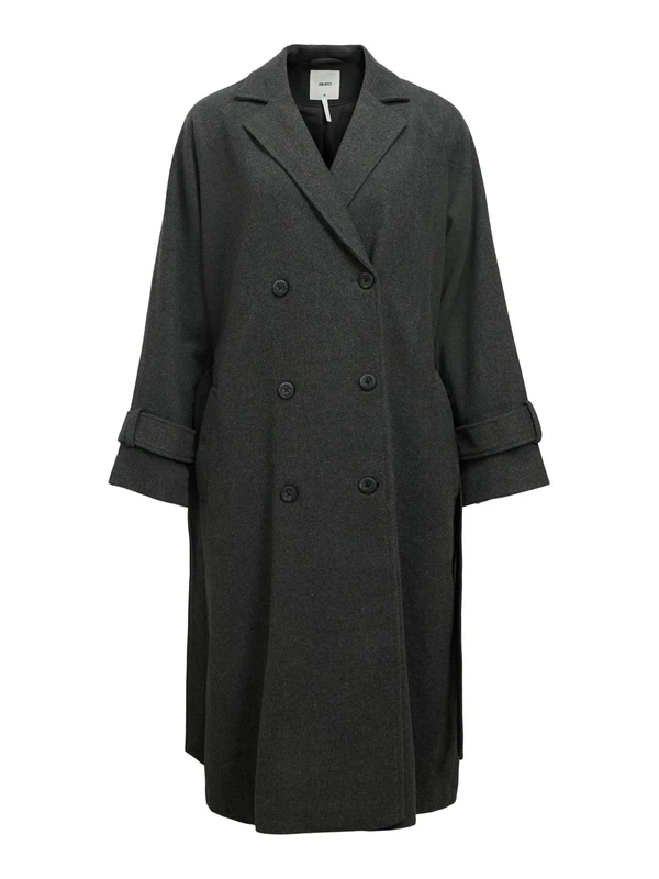 Object OBJKEILY Female Coat, Dark grey blend, 18