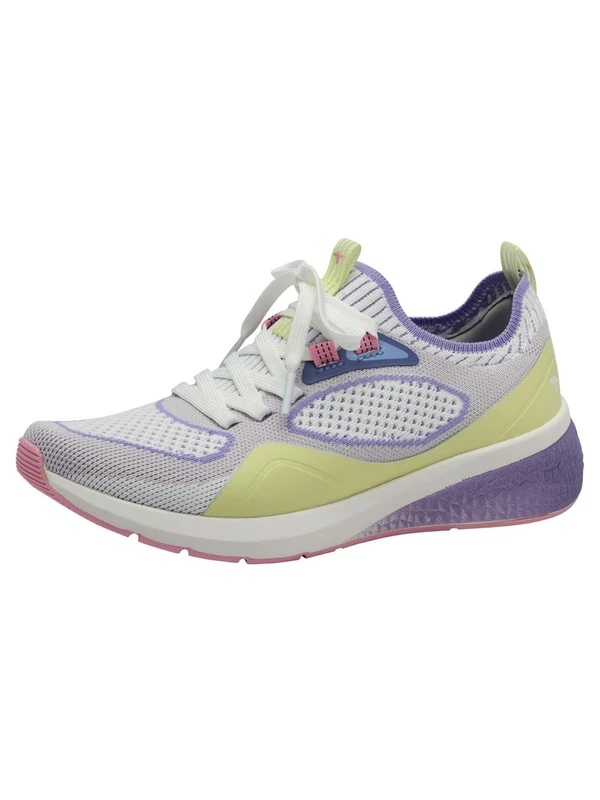 Tamaris Women's Low-Top Trainers, Women's Low Shoes, Interchangeable Footbed, Purple Comb, 6 UK