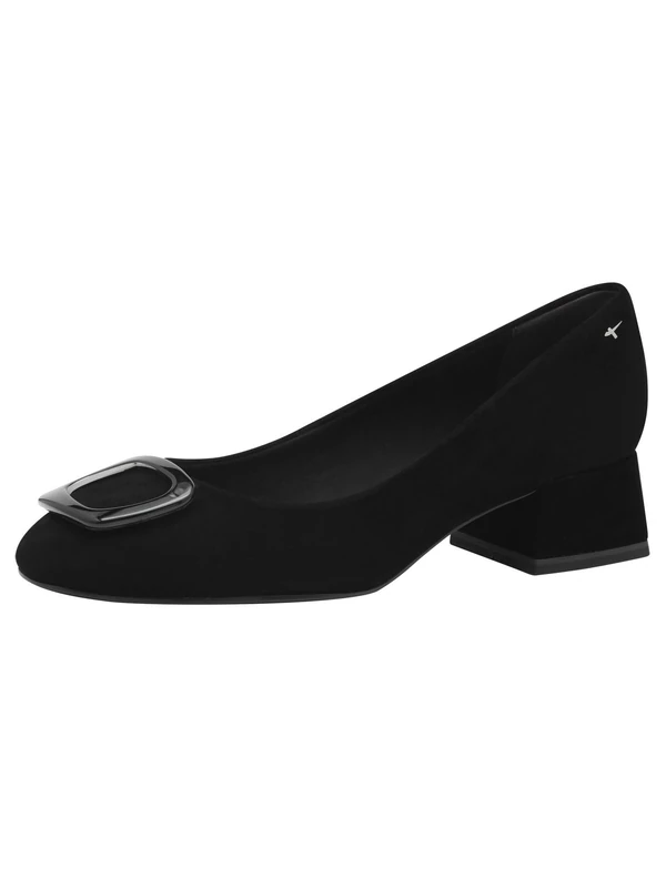 Tamaris Women's Block Heel Pumps, Black, 6.5 UK - Image 1