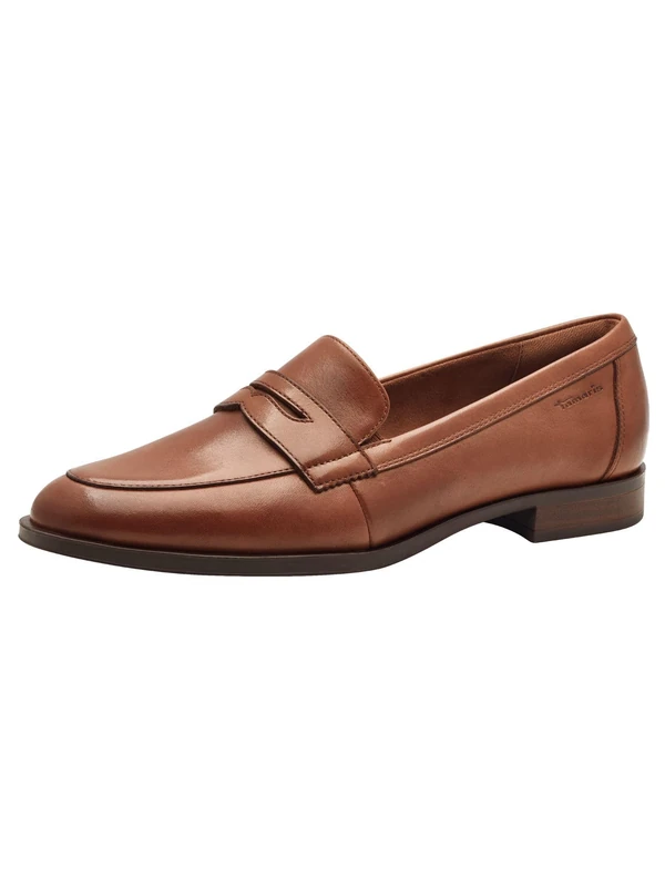Tamaris Women's loafer flat leather brown 5 UK - Image 1