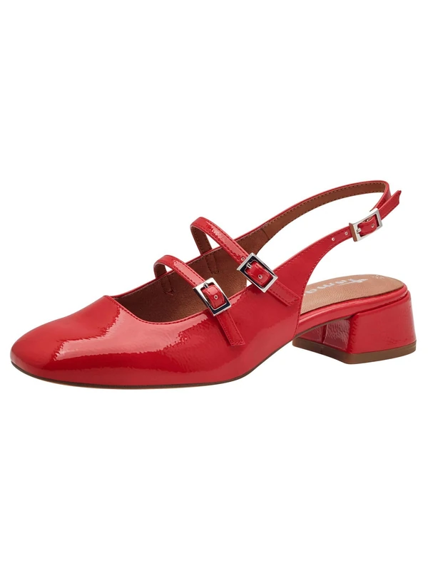 Tamaris Women's Damen 1-29510-44 Pumps, Lacquered Red, 3.5 UK