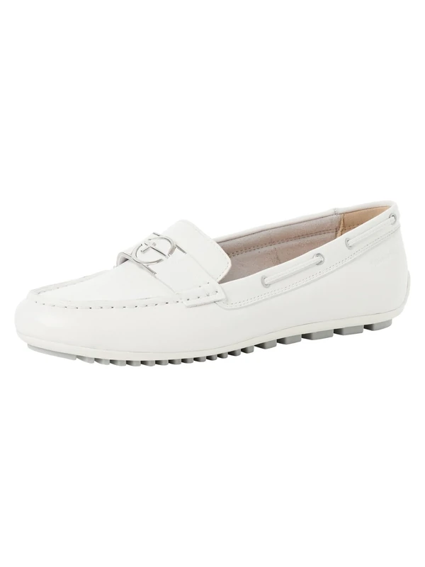 Tamaris Women Moccasin flat Leather white 8 UK