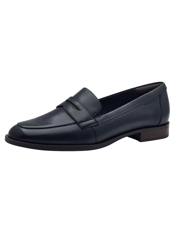 Tamaris Women's loafer flat leather blue 7.5 UK