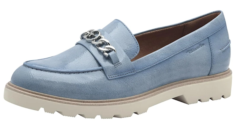 Tamaris Women's Vegan Comfortable Slippers, Blue, 6.5 UK