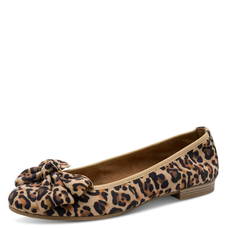 Tamaris Women's ballet flat leather flat brown 5 UK - Image 1