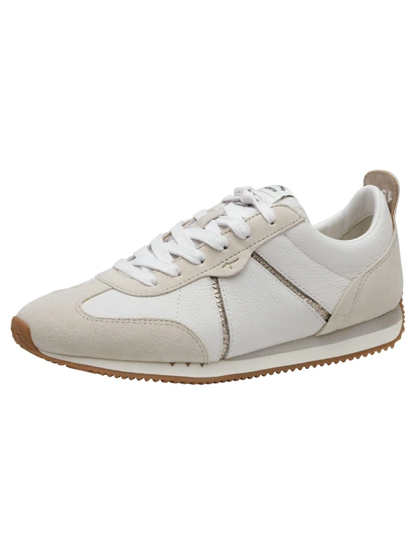 Tamaris Lace-Up Women's Sporty, White Gold, 4 UK