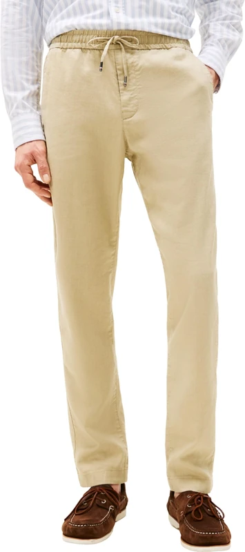 Tommy Hilfiger Men's Harlem Sorona Linen MW0MW38801 Chino, Khaki, 33W / 32L - Image 1