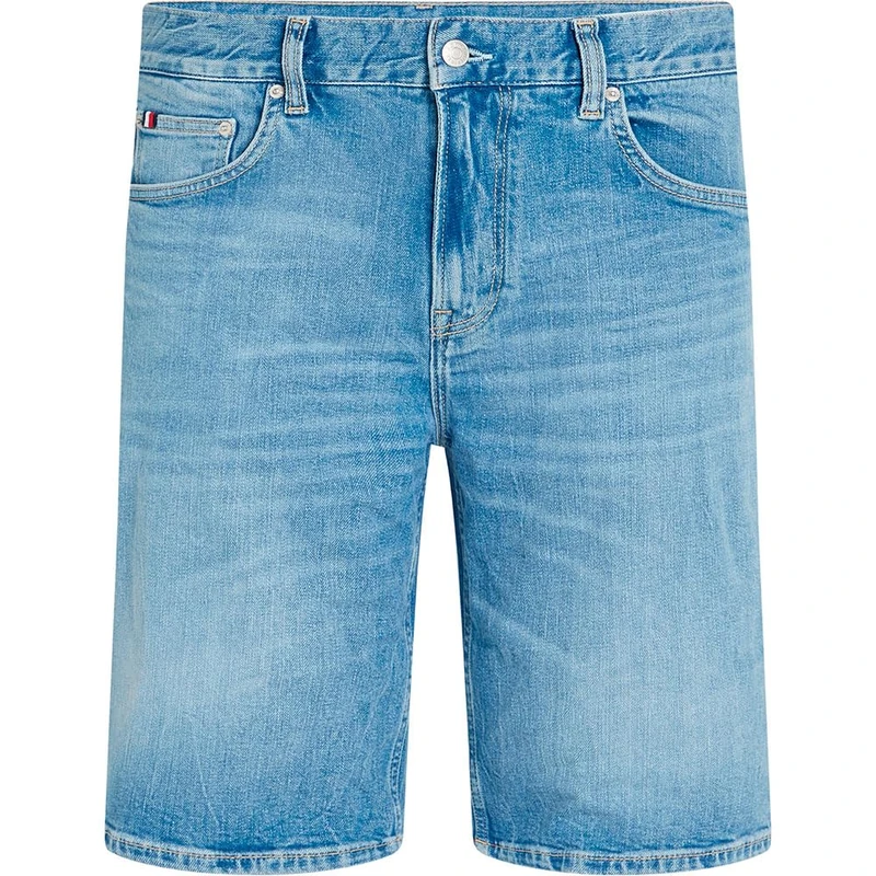 Tommy Hilfiger Men's Brooklyn Short Bay Indigo MW0MW39195 5 Pocket Shorts, Denim, 33W