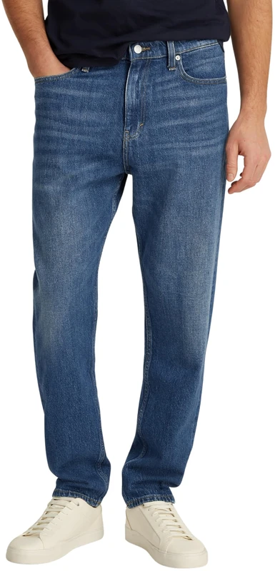 Tommy Jeans Mens Isaac Rlxd Tprd Bi0152 Co Dm0dm20191 Tapered, Denim (Denim Dark), 33W / 32L UK