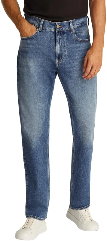 Tommy Jeans Men Ryan Slim STR BI0134 Straight, Denim, 33W / 36L