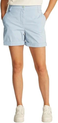 Tommy Hilfiger Women’s Chino Shorts, Blue (Breezy Blue), 10