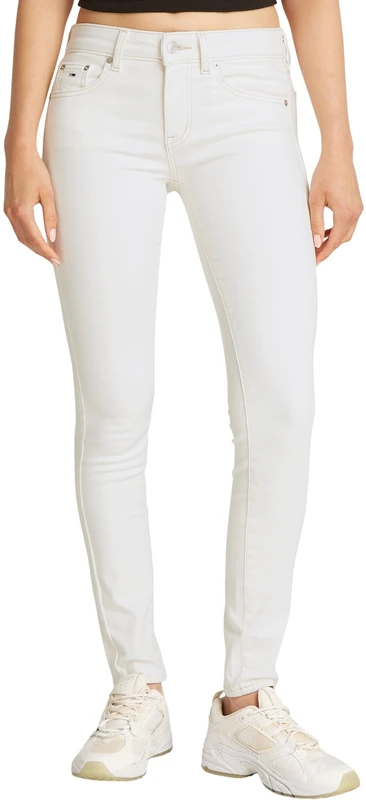 Tommy Jeans Women's Sophie Skinny Fit Low Rise Jeans, White (Denim White), 32W/26L