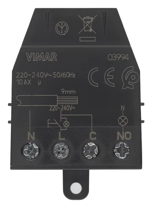 Vimar 03994 Relay Module 4 Pulse Terminals Quid 10AX
