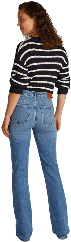 Tommy Hilfiger Women's Bootcut RW UMA WW0WW44346, Denim, 3434
