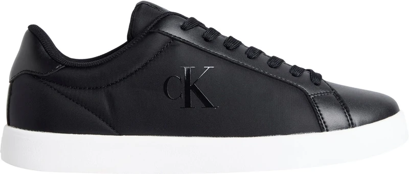 Calvin Klein Women’s Low Top Cupsole Trainers, Black (Black/Bright White), 5