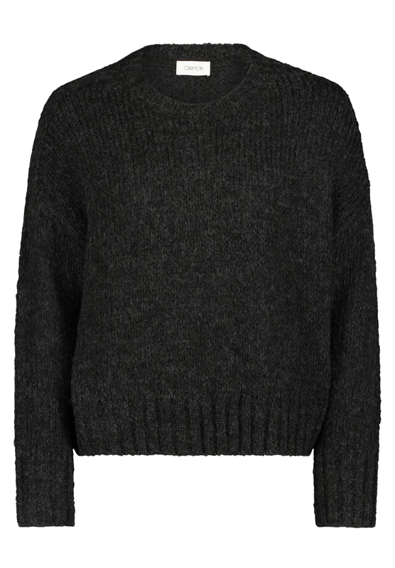 Cartoon Women's Basic Crew Neck Sweater, Gray, 20