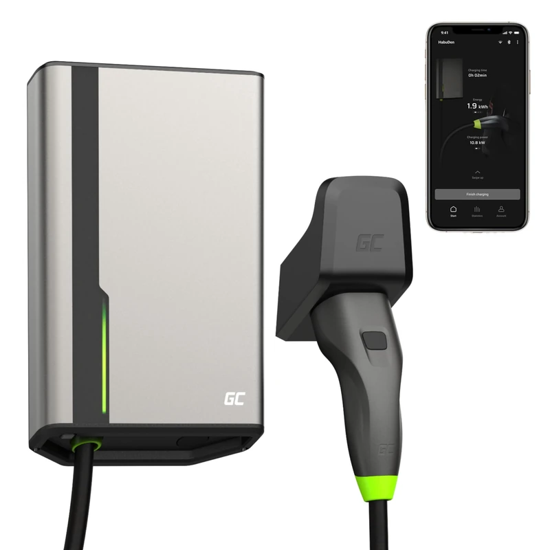 Green Cell HabuDen Wallbox 22kW 32A - Type 2 EV Charging Station