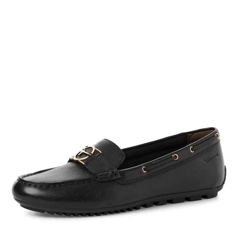 Tamaris Women Moccasin flat Leather black 4 UK
