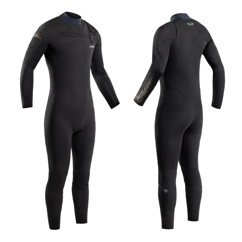 Osprey Unisex 3mm Eco Friendly Wetsuit, Adult Full-Length Neoprene Surf Wetsuit for Men and Women, Multiple Sizes, Black XXL