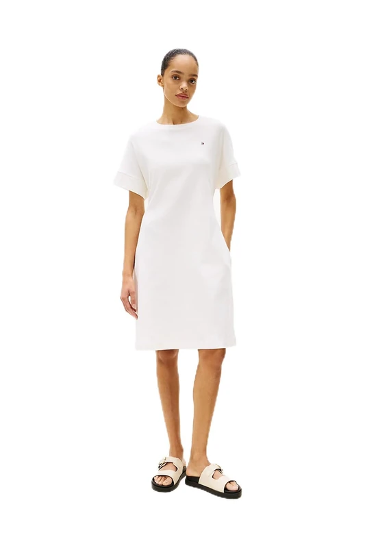 Tommy Hilfiger Women's Modern Cody Dress WW0WW45520, White, XXS