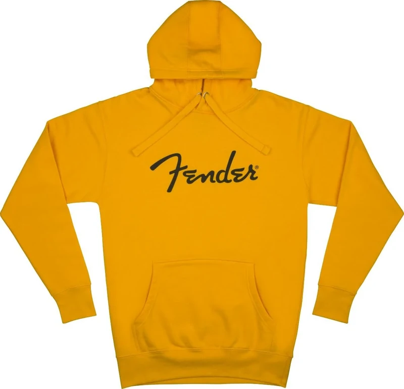 Fender Spaghetti Small Logo Zip Hoodie, BSB, XXL- Black Logo