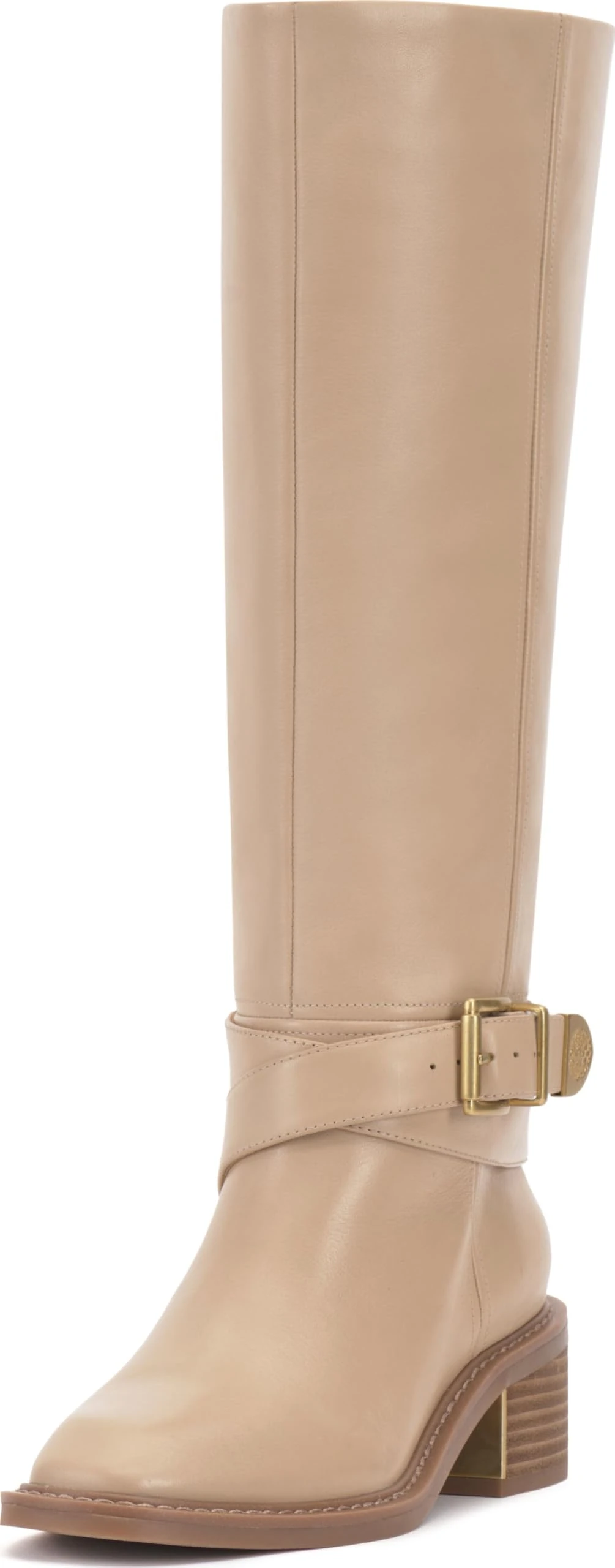 Vince Camuto Women's Gini Knee High Boot, Soft Buff, 7 UK