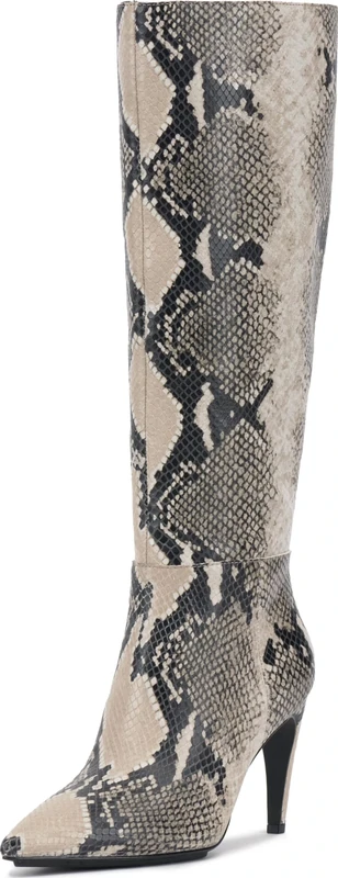 Vince Camuto Women's Brigitte Knee High Boot, Ivory Multi, 7.5 UK