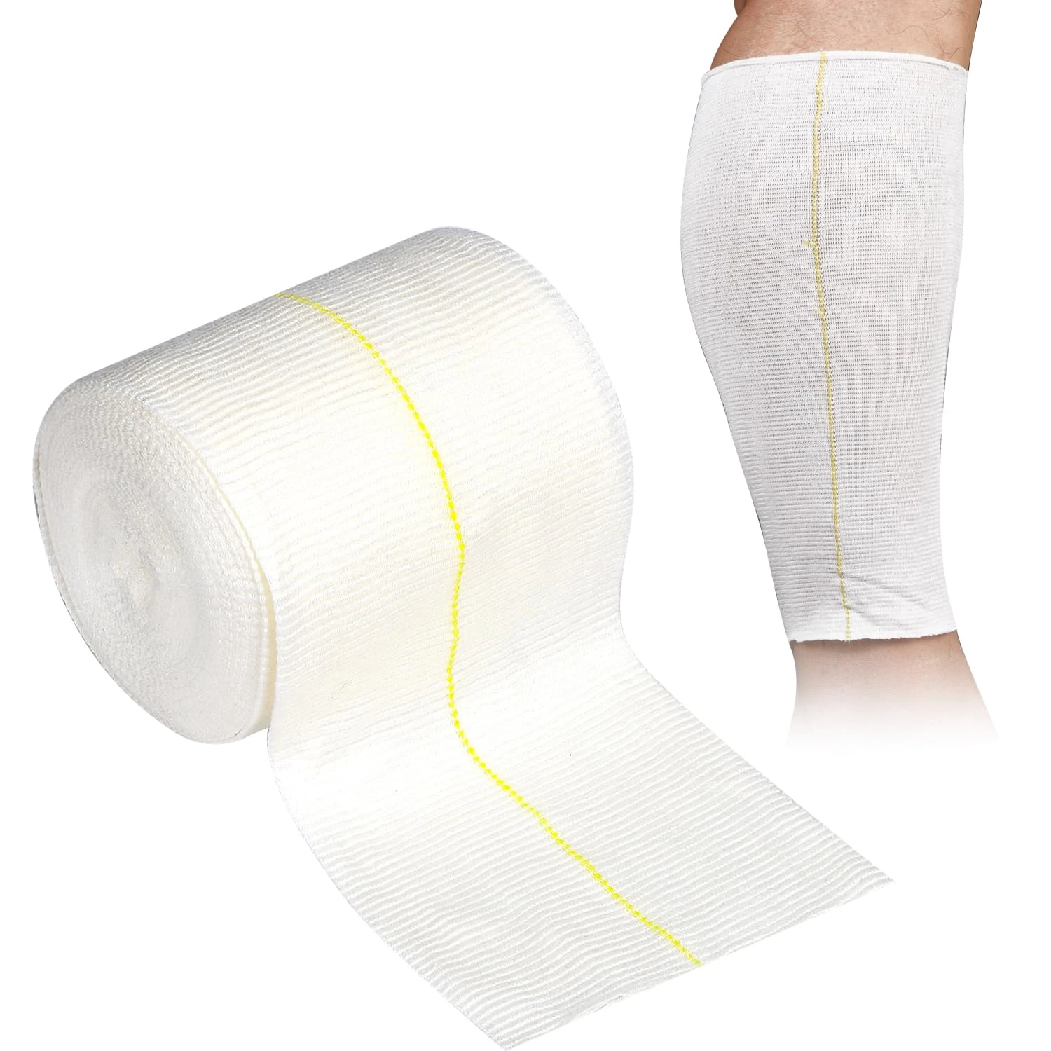 Tubular 2 Way Stretch Bandages 10.75cm x5m Washable Elastic Sport Bandage Support for Dressing Retention Wet Dry Wrapping