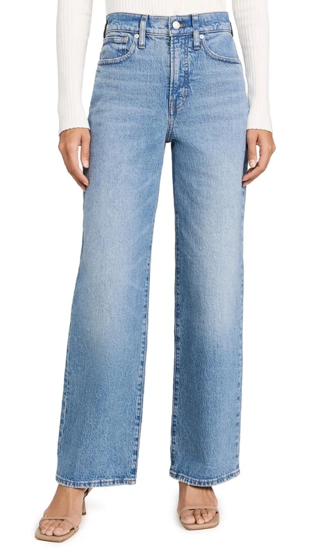 Madewell Women's The Perfect Vintage Wide Leg Jeans, Enmore Wash, 23