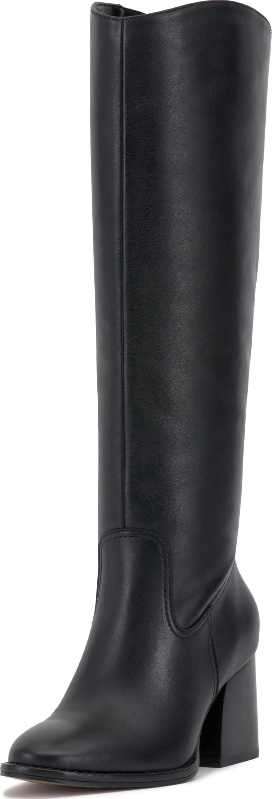 Vince Camuto Women's Leila2 Knee High Boot, Black Wide Calf, 3.5 UK