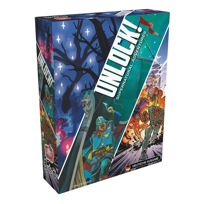 Space Cowboys Asmodee, Unlock! - Supernatural Adventures, Family Game, Puzzle Game, 1-6 Players, From 10+ Years, 60-90 Minutes, German