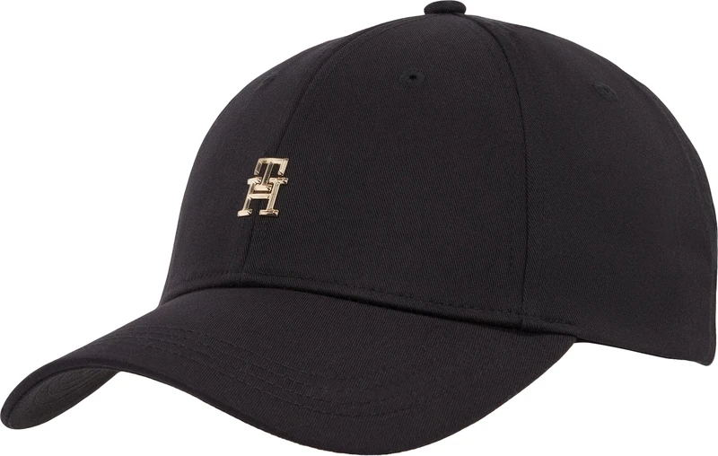 Tommy Hilfiger Women’s Elevated Chic Cotton Cap, Black (Black), One Size