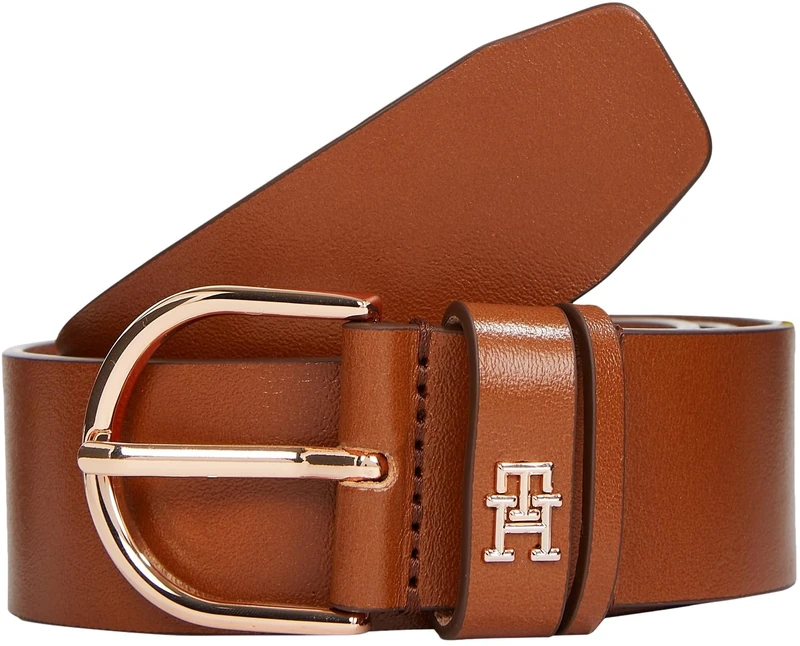 Tommy Hilfiger Women's Leather Belt - Brown Cognac 3.5cm