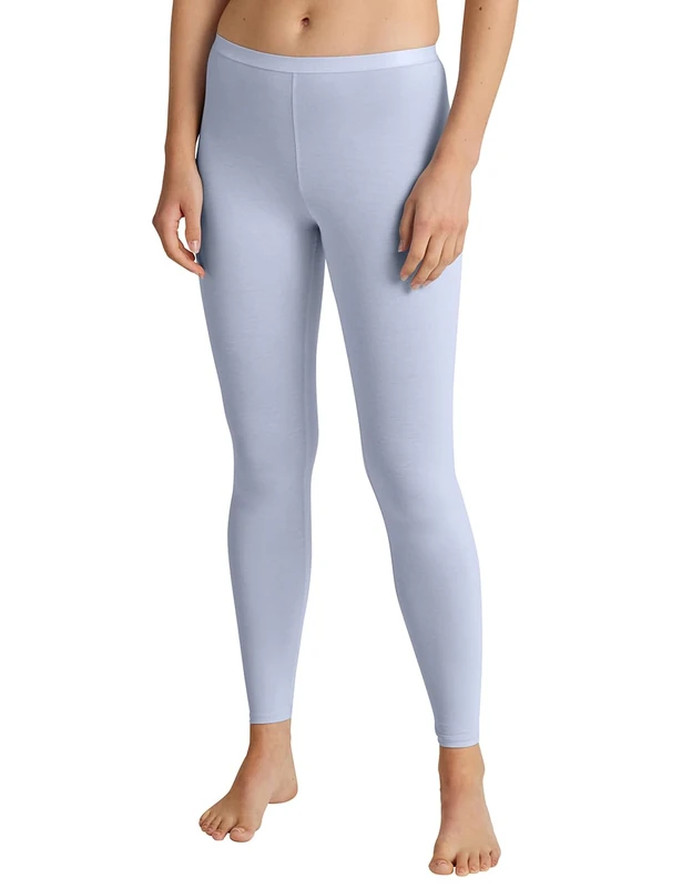 CALIDA Women's Natural Comfort Leggings, Opaque, Harmony Blue, 14-16