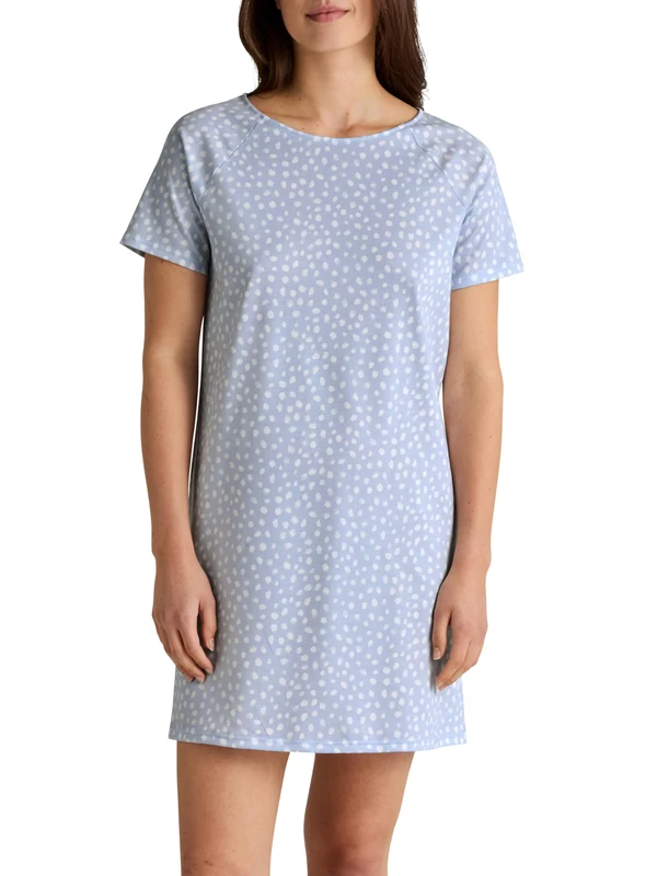 CALIDA Women's Favourites Night Shirt, Harmony Blue, One Size - Image 1