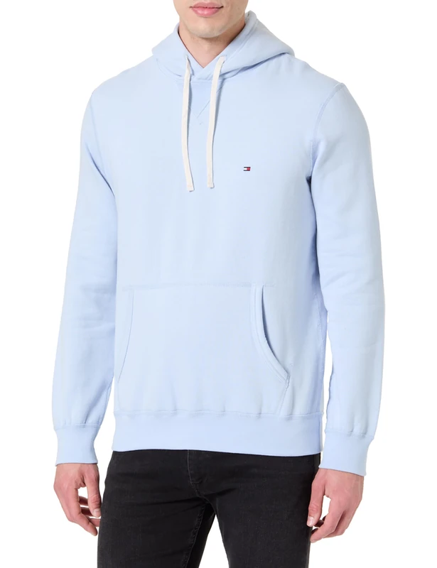 Tommy Hilfiger Men's ESS SEASONAL FLEECE HOODY MW0MW39997 Pullover Hoodie, Blue, S
