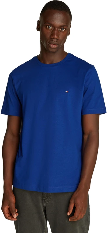 Tommy Hilfiger Men's Short Sleeve Round Neck T-Shirt - Blue XS