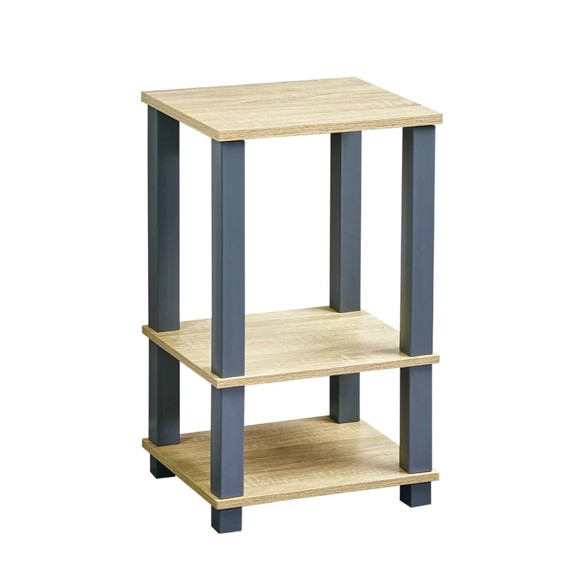 Kesper | Shelf, Material: MDF, Dimensions: W 34 x D 29 x H 58.5 cm, Colour: Somona Oak Decor, Grey | 18450