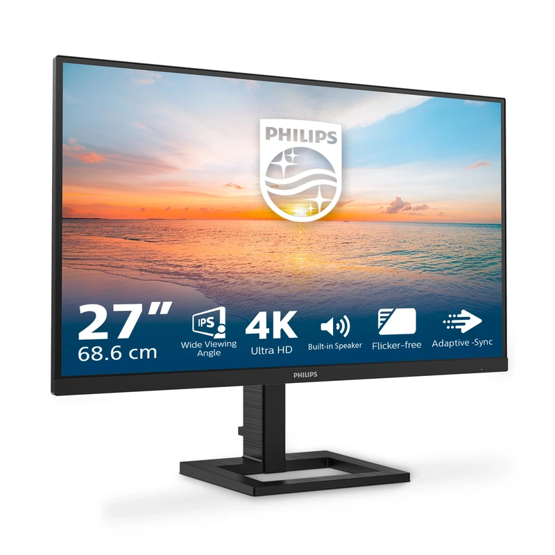 Philips 27E1N1800AE 27" 4K Monitor - HDR10, Height-Adjust, Speakers