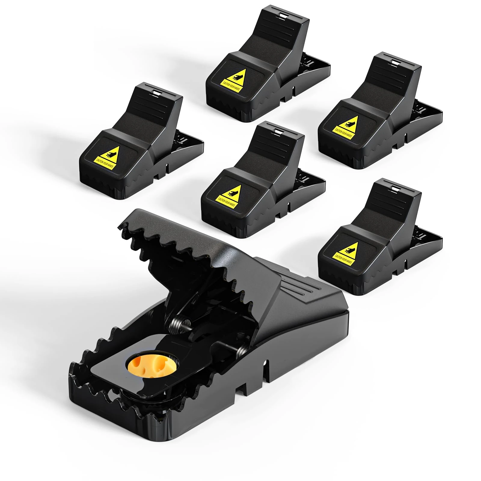 Teletrogy Reusable Mouse Trap 6 Pack, Highly Sensitive Rodent Catcher, Mouse Traps for Indoors and Outdoors