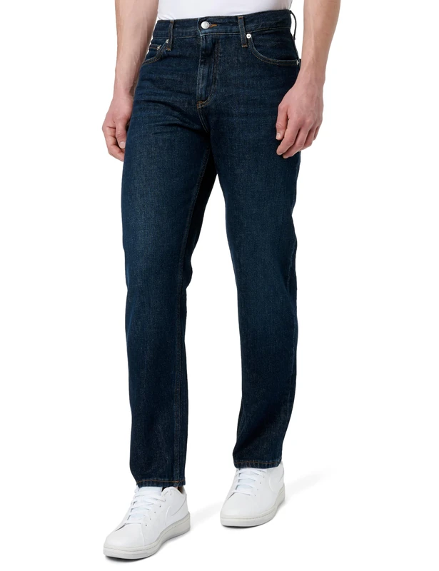 Tommy Hilfiger Men's Regular Mercer STR Chris Blue MW0MW40653 Straight, Denim, 35W / 36L