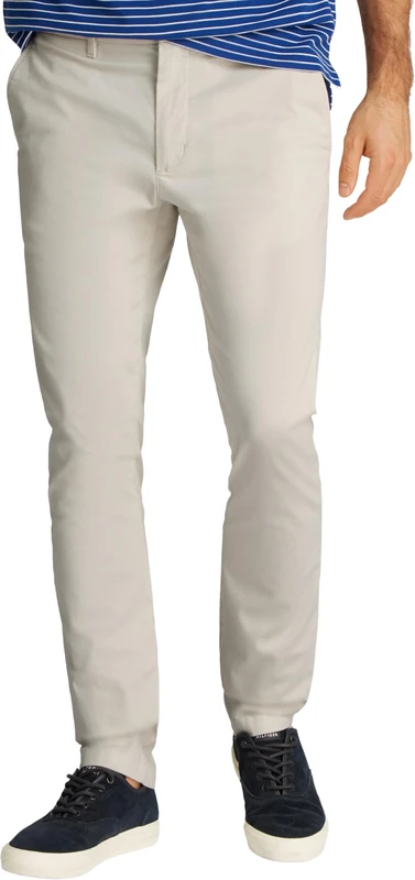 Tommy Hilfiger Men's BLEECKER PRINTED STRUCTURE CHINO MW0MW37714 Chino, White, 34W / 36L