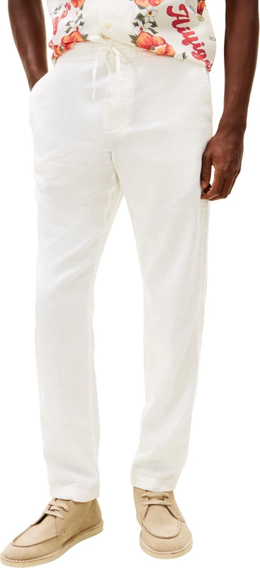 Tommy Hilfiger Men's Harlem Sorona Linen MW0MW38801 Chino, White, 30W / 32L - Image 1