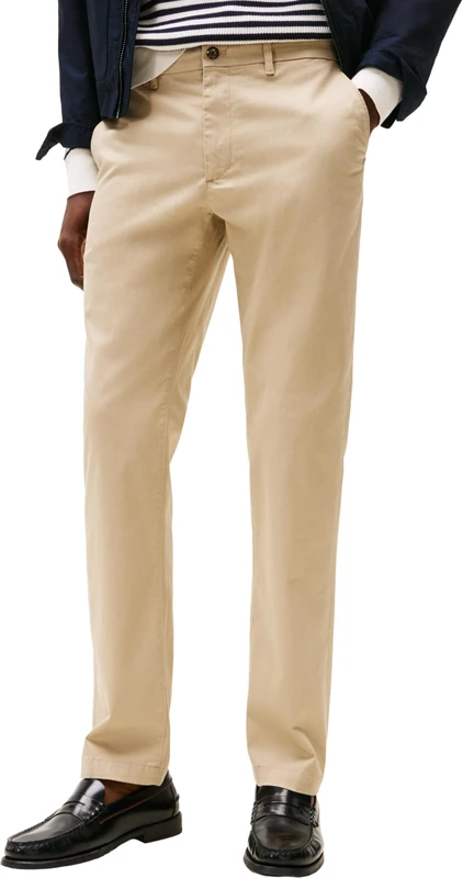 Tommy Hilfiger Men's Denton Printed Structure Chino MW0MW37717 Chino, Khaki, 28W / 32L
