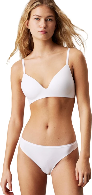 Calvin Klein Women's Wire Free T Shirt Bra, White, 32DD