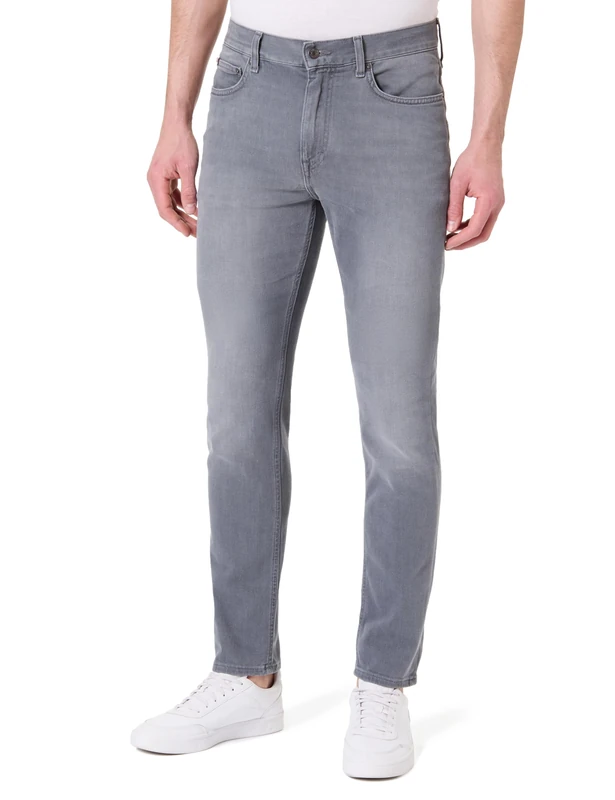 Tommy Hilfiger Men's Slim Bleecker SSTR EROS Grey MW0MW38828 Slim, Denim, 33W / 32L
