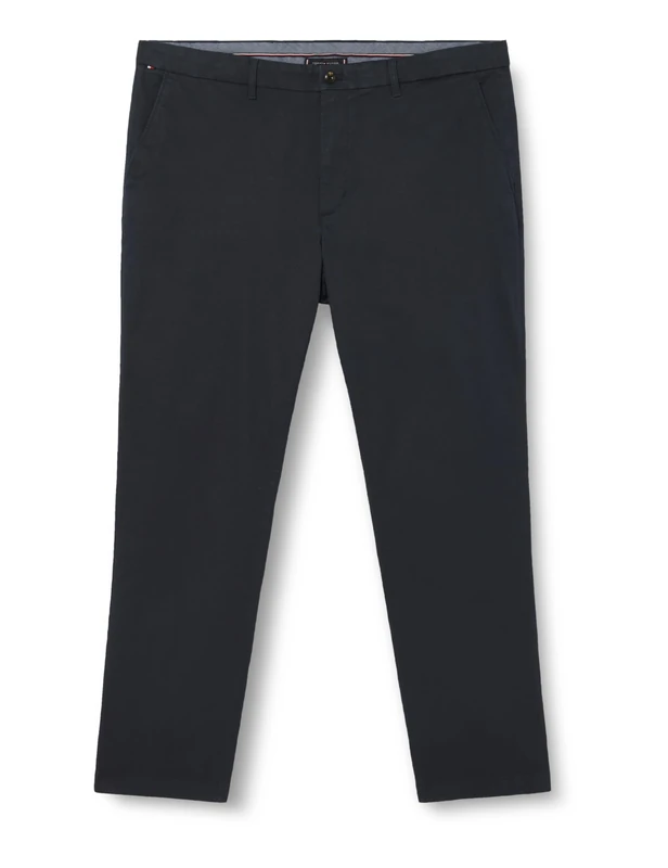 Tommy Hilfiger Men's Denton Printed Structure Chino MW0MW37717 Chino, Blue, 38W / 32L - Image 1